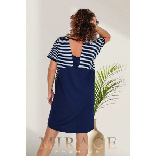 Mirage Szellő hátán nyitott tunika, csíkos