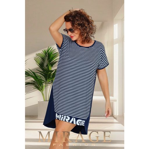 Mirage Szellő hátán nyitott tunika, csíkos