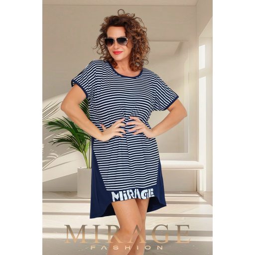 Mirage Szellő hátán nyitott tunika, csíkos