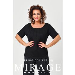 Mirage Fabrícia díszvarrásos felső, fekete