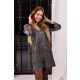 Anna Russo Ocelot glitter ruha, arany