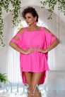 Mirage Zsüsztin szatén tunika, UV pink