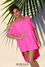 Mirage Zsüsztin szatén tunika, UV pink