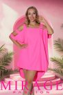 Mirage Zsüsztin szatén tunika, UV pink
