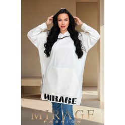 Mirage Ginger vastag kapucnis pulóver, fehér Mirage Ginger vastag kapucnis pulóver, fehér