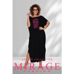 Mirage Tara húzókás maxi ruha, fekete
