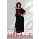 Mirage Tara húzókás maxi ruha, fekete
