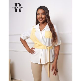 Rensix díszmellényes ing, vanília