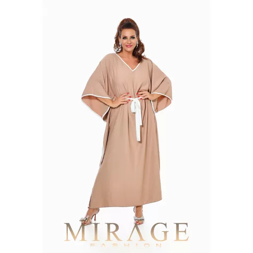 Mirage Gésa silky szatén maxiruha, mogyoró barna