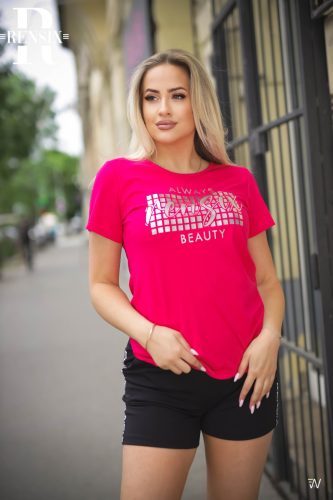 Rensix Nina pamut basic felső, fuxia