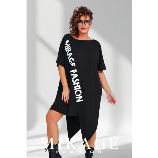 Mirage Rain nyomott tunika, fekete