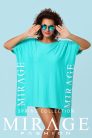 Mirage Berill oldalt hosszabb tunika, menta