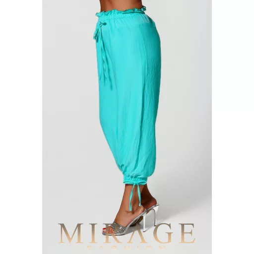 Mirage Gyöngyvér silky szatén nadrág, menta