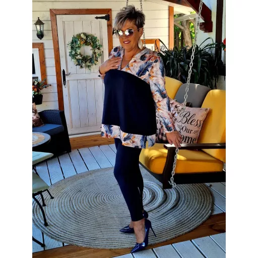 Fashion by nono Lovere felső, kék mintás