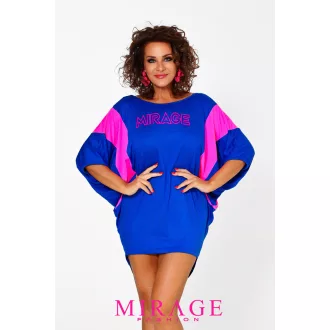 Mirage Leila betétes tunika, királykék-pink