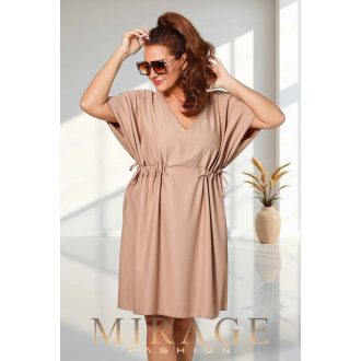 Mirage Kathy oldalán húzókás ruha, bézs