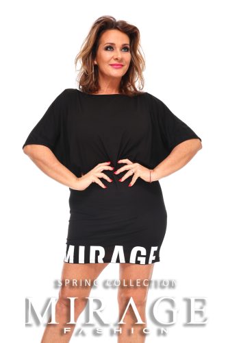 Mirage Little denevérujjú ruha, fekete