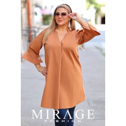 Mirage Bera tölcsér ujjú ruha, camel