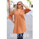 Mirage Bera tölcsér ujjú ruha, camel