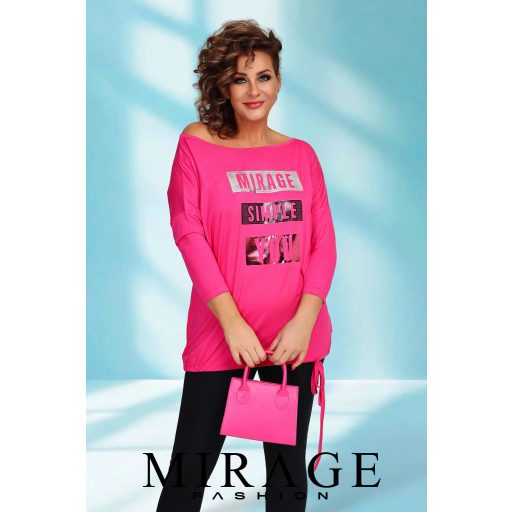 Mirage Wanheda oldalt kötős felső, pink