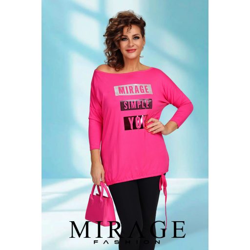 Mirage Wanheda oldalt kötős felső, pink