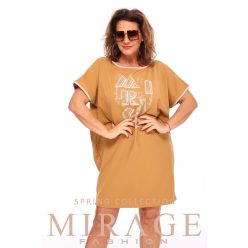 Mirage Eliott hátul kivágott tunika, camel