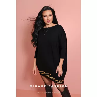 Mirage Divino asszimetrikus tunika, fekete