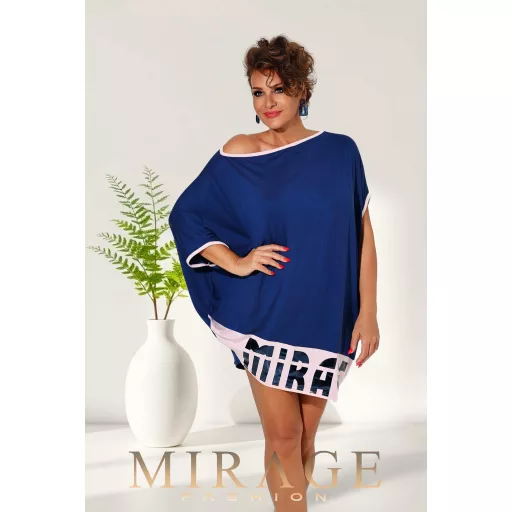 Mirage Alíz asszimetrikus tunika, kék