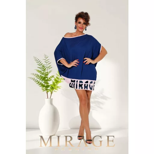 Mirage Alíz asszimetrikus tunika, kék
