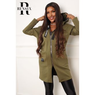 Rensix Tape zippes kardigán, keki