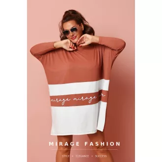 Mirage Malaga bő pamut tunika, fahéj-krém