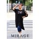 Mirage Brill vállán pántos ruha, fekete