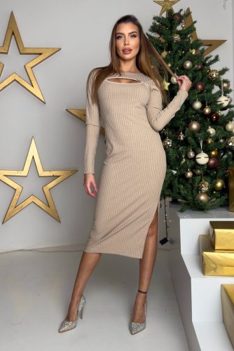 Anna Russo Keira ruha, bézs