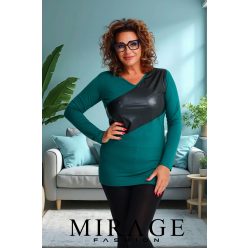 Mirage Disney bőrbetétes felső, smaragdzöld Mirage Disney bőrbetétes felső, smaragdzöld