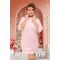 Mirage Szaby díszvarrásos nizza ruha, púder