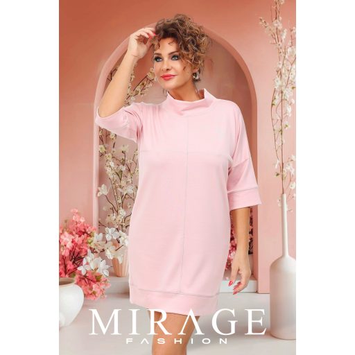 Mirage Szaby díszvarrásos nizza ruha, púder