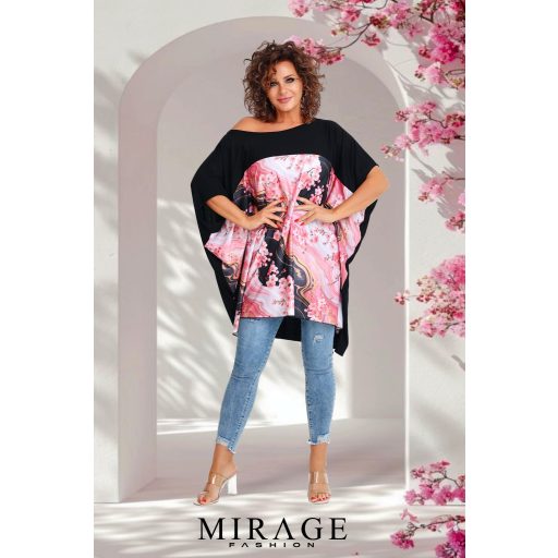 Mirage Zendaja lepel tunika, fekete