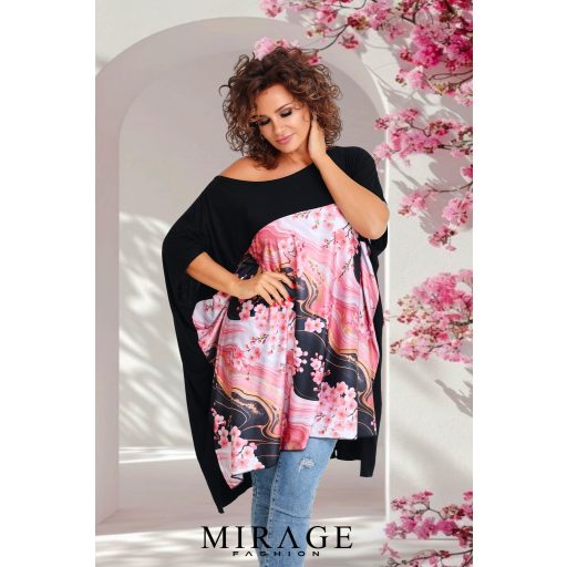 Mirage Zendaja lepel tunika, fekete