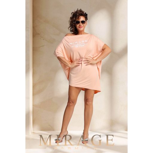 Mirage Sziszy asszimetrikus tunika, barack