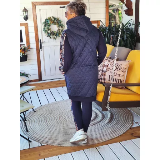 Fashion by nono Casting steppelt mellény, sötétkék