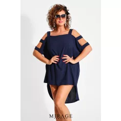 Mirage Biscuit zsorzsett tunika, tengerészkék