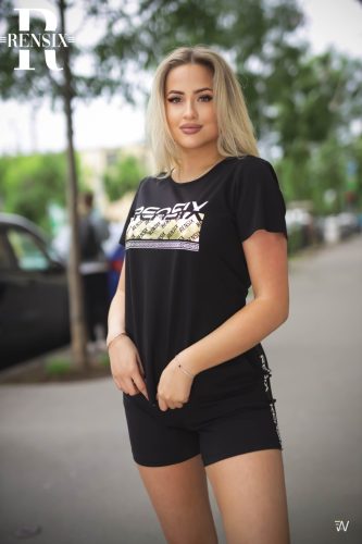 Rensix Nova pamut basic felső, fekete