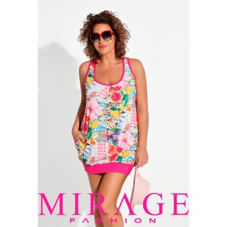 Mirage Giselle hosszított trikóruha, amalfi mintás