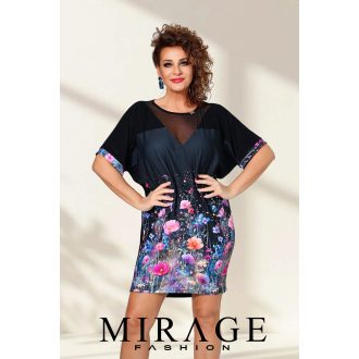 Mirage Moda neccbetétes tunika, virágos