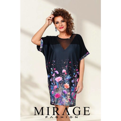 Mirage Moda neccbetétes tunika, virágos