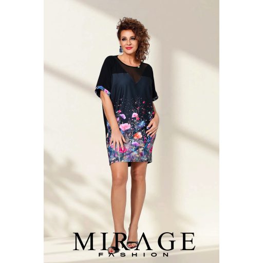 Mirage Moda neccbetétes tunika, virágos