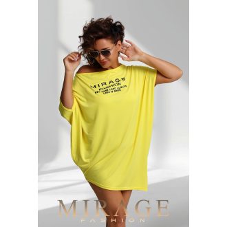 Mirage Sziszy asszimetrikus tunika, napsárga