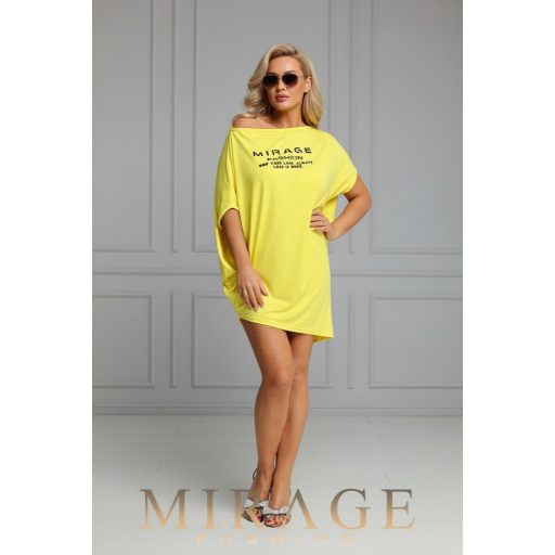 Mirage Sziszy asszimetrikus tunika, napsárga