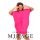 Mirage Jersey deréknál húzókás tunika, pink