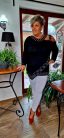 Fashion by Nono Maja felső, fekete
